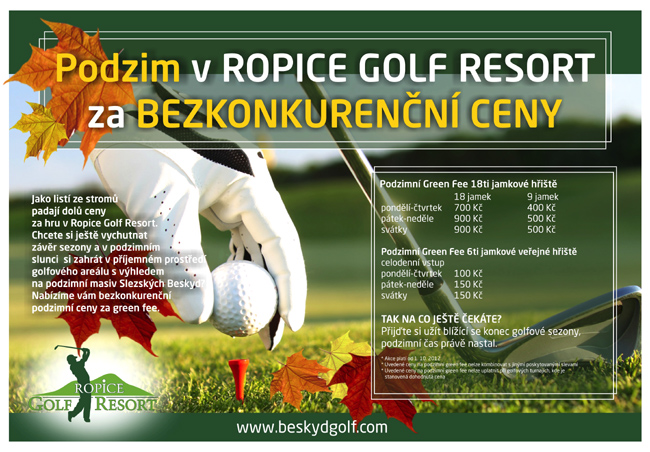 Podzim Ropice Golf Resort