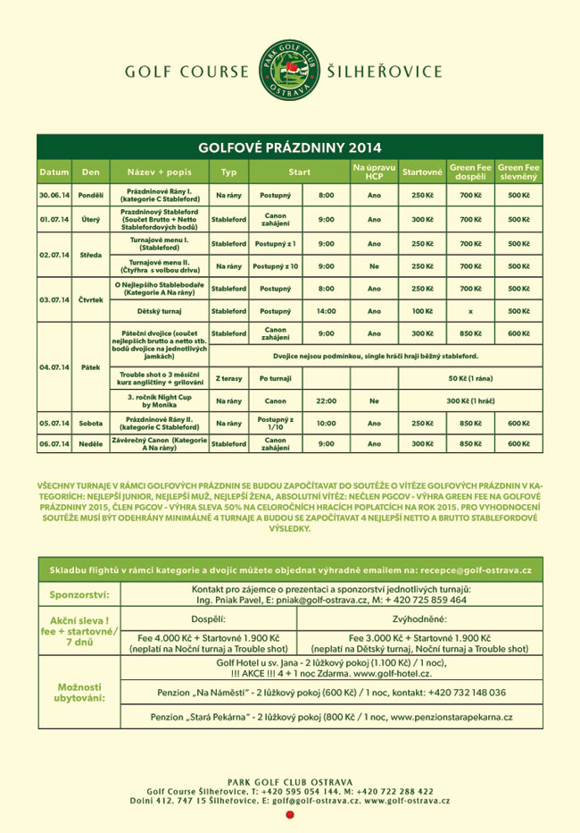 TYDEN GOLFU 2014