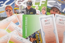 Dárkové předplatné časopisu Golf v prodeji včetně zvýhodněných voucherů 1fee2hráči i hry na Open Golf Series