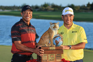 Žlutá je dobrá. Tričko na neděli poradil Matsuyamovi sám Tiger