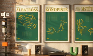 Golfová hřiště v Česku má teď kdo nakreslit rukou